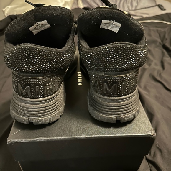 AMIRI Black Sparkle Sneakers - Picture 4 of 6